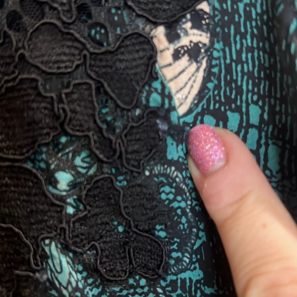 Anthropologie  MAEVE Flowy Butterfly Lace Swing Dress Swan Bird Print Size S - Picture 5 of 9